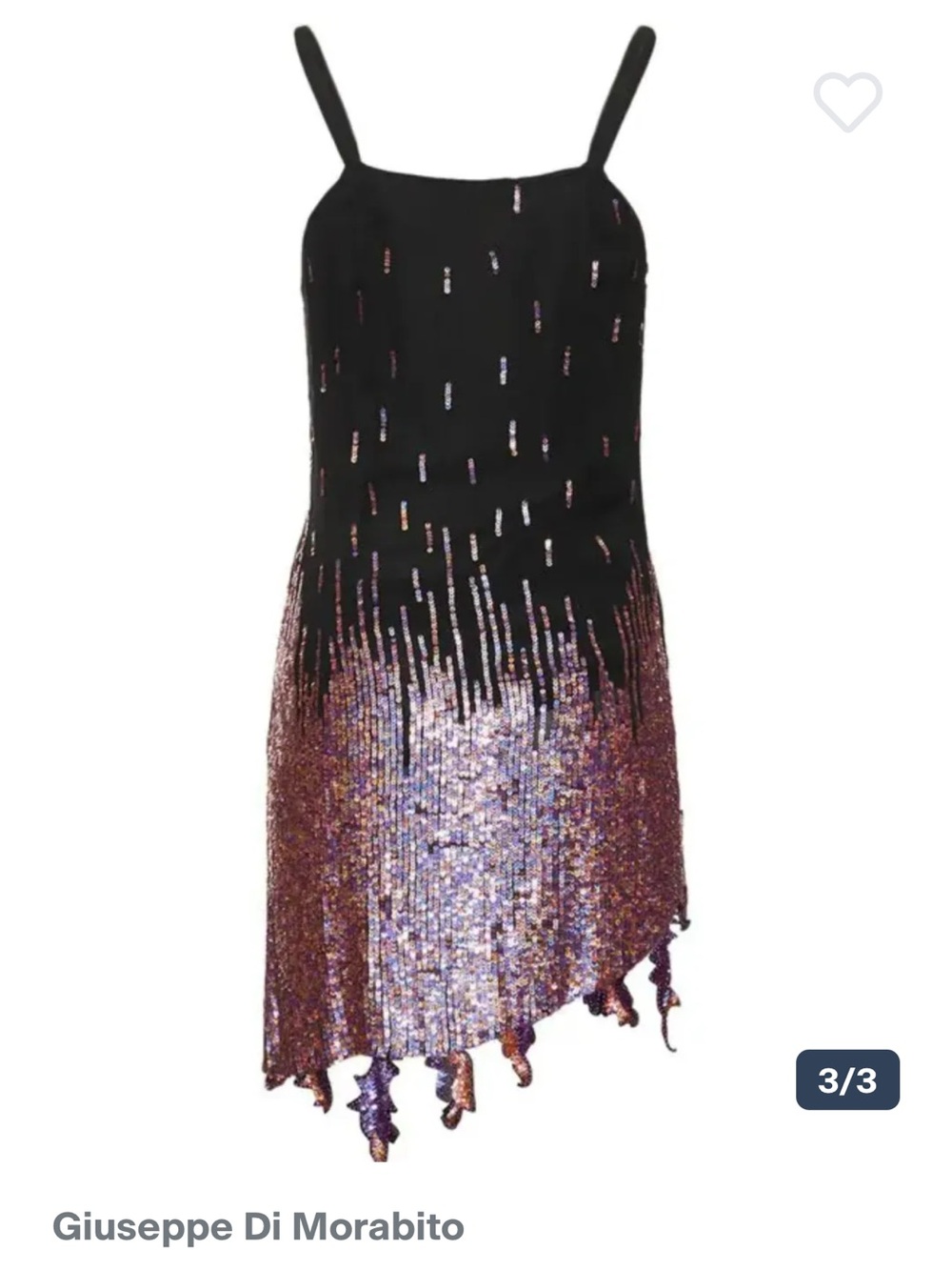 GIUSEPPE DI MORABITO Embellished Viscose mini dress lilac pink sequins US2